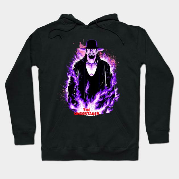 Purple Fire The Undertaker Hoodie by Stars A Born